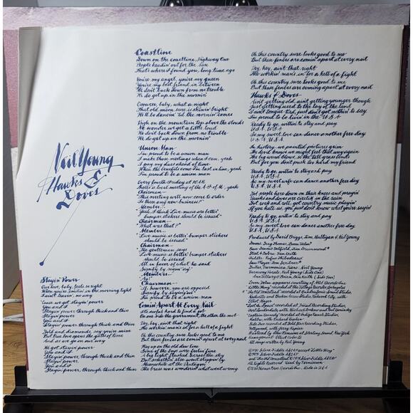 Neil Young "Hawks And Doves" 1980 Reprise (HS2297) Mint - Picture 3 of 7